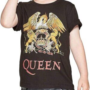 Queen Toddler Boys' Classic Rock Band Short Sleeve Graphic T-Shirt (Black) (3T)